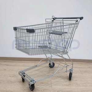 फैशनेबल स्टील हैंड कार्ट सुपरमार्केट किराने <span class=keywords><strong>125l</strong></span> शॉपिंग ट्रॉली - Product Image 6