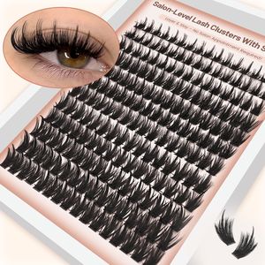 Extensiones de Pestañas en Racimo Wispy, Estilo Anime Spiky <span class=keywords><strong>Manga</strong></span>, Curvatura D, 10-12mm, Pestañas Postizas de Visón Esponjosas, Reutilizables, Segmentos de Pestañas DIY - Product Image 5