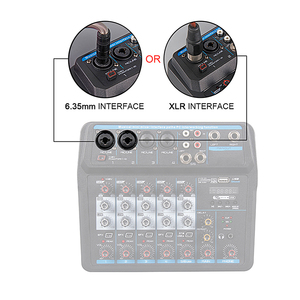 <span class=keywords><strong>YEAH</strong></span> 6-Kanal Mini DJI Mischpult 48V Phantomspeisung Audio-Mixer mit USB-Schnittstelle für Karaoke, Aufnahme, Live-Streaming - Product Image 4