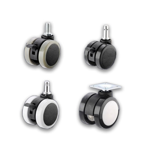 Roulettes Norton Furniture Caster 1,5-2 pouces en PU, pivotantes et silencieuses, pour chaise de bureau, équipement médical - Product Image 3