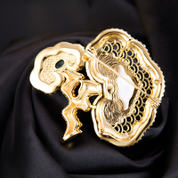 Nouvelle broche en émail et perles Ruyi de style chinois, porte-bonheur, pour femme, vintage, pour manteau, cadeau