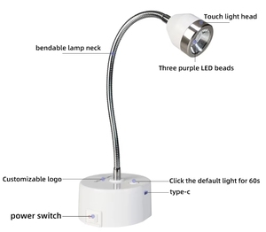 Hot Sales Electric <strong>Storage</strong> Charging <strong>Bench</strong> Lotus Nail Lamp Stick Nail Piece Sticky Drill Set Baking Lamp - Product Image 6