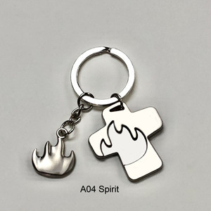 ODM et OEM haute qualité décontracté perle argent feu motif cadeau d'affaires porte-clés boucle métal artisanat porte-clés pour voyage - Product Image 3