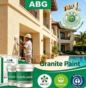 Revestimiento de Granito Pintable <span class=keywords><strong>para</strong></span> Post-Constructoria con Agregados de Piedra Decorativos, Revestimiento Líquido de Granito <span class=keywords><strong>para</strong></span> Paredes en Etapa Tardía - Product Image 1