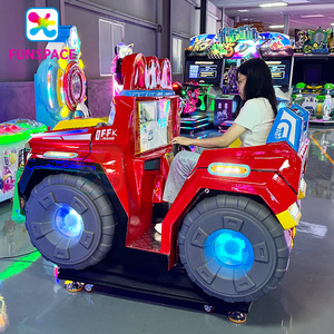Funspace Indoor Amusement Swing Machine Fibre de verre Jeu de course vidéo <span class=keywords><strong>pour</strong></span> enfants Simulateur de voiture dynamique Machine de jeu de conduite - Product Image 6