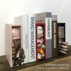 Serre-livres sculpturaux rectangulaires Qi Hang, décoration d'Halloween, cadeau, artisanat - Product Image 3