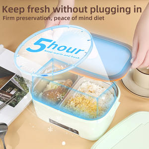 Lonchera Bento Moderna Multifuncional de Silicona de Grado Alimenticio Ecológica CUTEN, de un Solo Nivel y 4 Compartimentos, para Conservar la Frescura de los Alimentos - Product Image 6