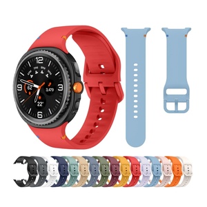 Nueva correa de reloj inteligente de silicona Stitch de alta calidad para Samsung para Galaxy Watch <span class=keywords><strong>8</strong></span> para Samsung Sport bandas de goma suave - Product Image 1