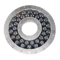 Pompe à jet d'eau submersible en acier inoxydable 316L étanche IP68 pour extérieur, 24v DMX RGB, lumière de fontaine à changement de couleur