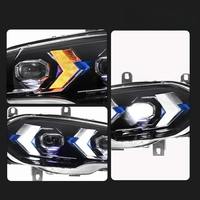 Projecteurs LED laser bicolores pour BMW X6 E71 2007-2013, feux de jour blancs et jaunes, pièces de rechange pour phares avant