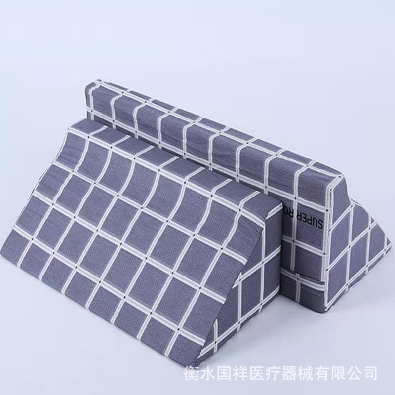 Tissu à carreaux gris pur coton, amovible et lavable.