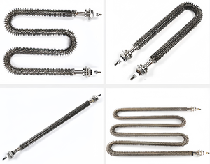 Thép không gỉ công nghiệp điện thẳng yếu tố làm nóng không khí hình ống vây Dải nóng 220V 2kw 3KW 5KW - Product Image 4