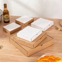 Boîte à pizza pour usage en restaurant, taille et logo personnalisés, emballage alimentaire jetable de qualité alimentaire