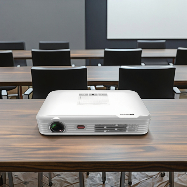Upgrade Home Cinema 4K Projector with 5000 Lumens Android WiFi for Bluetooth Auto Focus 2G RAM US Plug-for Office & Education
