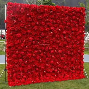 Rồng Đen 2024 mới nhất 3D cusatom 8ftx8ft đỏ tăng vải lụa cán lên Rèm hoa tường Backdrop