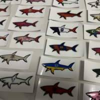 2025 Autocollant Personnalisé 3D Logo Paul Shark Imperméable Décoration Dessin Animé Vente en Gros
