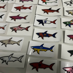Stiker Logo Paul Shark 3D Custom 2025, Tahan Air, Dekorasi Kartun, Grosir Stiker Inventaris - Product Image 2