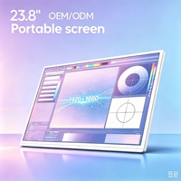 Écran LCD TFT IPS FHD 23,8 pouces 1920x1080 avec rétroéclairage LED blanc pour moniteurs de bureau, tapis roulants, kiosques commerciaux