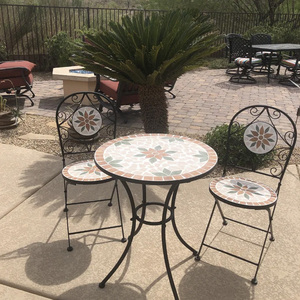 <span class=keywords><strong>Plateau</strong></span> <span class=keywords><strong>de</strong></span> <span class=keywords><strong>Table</strong></span> en mosaïque avec 2 chaises, meubles <span class=keywords><strong>de</strong></span> Patio, ensemble <span class=keywords><strong>de</strong></span> <span class=keywords><strong>Table</strong></span> <span class=keywords><strong>de</strong></span> bistrot - Product Image 1