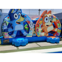Château gonflable pour enfants certifié sûr, trampoline intérieur/extérieur, respectueux de l'environnement, protection UV, taille personnalisable, installation facile