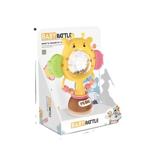 <span class=keywords><strong>Chaise</strong></span> <span class=keywords><strong>haute</strong></span> musicale en peluche Konig Kids avec <span class=keywords><strong>hochet</strong></span> animal pour soulager les gencives des nourrissons - Conception de sécurité - Product Image 1