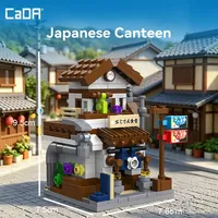 Cada C66071-C66074 2026 Nuevo Mini Diorama de Escena Urbana, Adornos para el Hogar, Modelo de Casa de Té, Regalo Festivo, Sets de Bloques de Construcción
