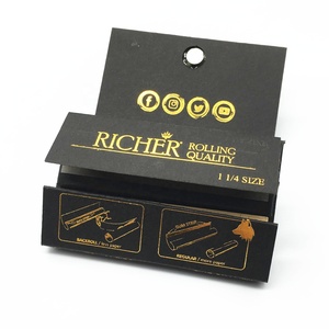 Custom Brand <b>Rolling</b> Paper with Filter 3 in 1 Slow Burn FSC Unbleached Paper OME Water Mark Best Quality Manufacturer Direct - Product Image 6