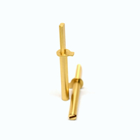 Tige de centrage en acier inoxydable/laiton usinée CNC, axe de précision, tige de guidage métallique personnalisée, fixateur industriel, quincaillerie de positionnement et d'alignement