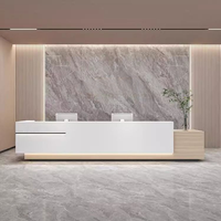 Laque moderne simple société réception réception hall d'hôtel réception institutions de formation bar salon de beauté table de caissier