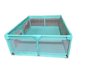 2024 moderne grand Portable multifonctionnel nouveau Design sécurité enfants pliable en plastique intérieur jouer cour clôture bébé jouer stylo - Product Image 2