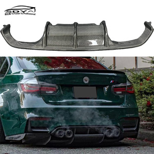 Difusor Trasero de Fibra de Carbono Estilo Varis para <span class=keywords><strong>BMW</strong></span> F80 F82 F83 M3 M4, Lip del Parachoques Trasero - Product Image 1