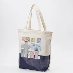 Customized Cotton Canvas Tote Bags Promotional Cotton Canvas Tote Bags High Quality Cotton Canvas Tote Bags With Printed Logo