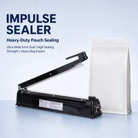 Scelleuse à impulsions domestique SF400, boîtier en fer de 400 mm, machine de scellage thermique semi-automatique pour sachets, facile à utiliser, outil de cuisine