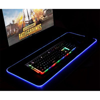 Tapis de souris pour ordinateur Tigerwings avec logo personnalisé RGB, grand tapis de souris XXL pour bureau, tapis de souris en caoutchouc