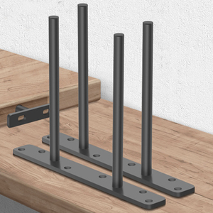 Supports d'étagère flottants invisibles Heavy Duty, <span class=keywords><strong>Support</strong></span> aveugle en métal en T dissimulé, Fixé au mur - Product Image 1