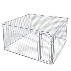 Petit chenil extérieur en métal galvanisé pour chiens Cage robuste pour parc Pet Run Clôture Cage d'exercice avec toit - Product Image 3