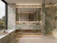 Dalles et carreaux en marbre naturel de Jakarta pour îlots de cuisine, murs de douche, rebords de fenêtre, meubles-lavabos de salle de bain et sols