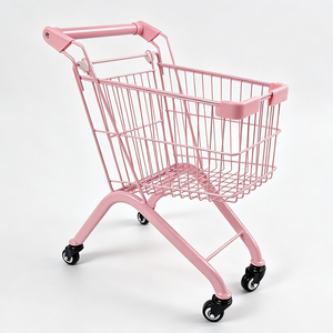 Chariot de courses miniature en métal pour enfants, mignon et portable, idéal pour le jeu en supermarché – En promotion - Product Image 3