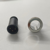 Connecteur mâle droit M12 moulé pour câble automobile, boîtier plastique, 3, 5, 8 broches, code A, type à souder