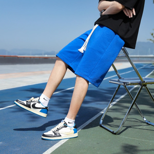 Pantalones de cinco puntos con logotipo personalizado para hombre, pantalones de verano finos de estilo Hong Kong, sueltos de talla grande, calzoncillos grandes, deportes de seda de hielo - Product Image 5