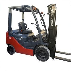 Toyot 8fd15 1.5 tons counterbalance lifter used H2000 diesel <b>forklift</b> great condition - Product Image 1