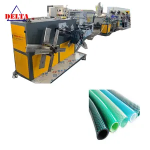Máquina de produção de mangueira de alta pressão de PVC para trançar fios de três camadas