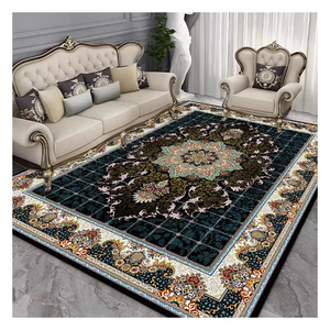 Alfombra antideslizante tejida a máquina grande de estilo europeo para sala de estar, comedor, mesa de centro con alfombrilla antideslizante para puerta, oración de baño - Product Image 3