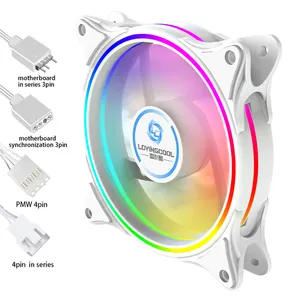 Lovingcool High Quality 120mm Computer Fan CPU Cooler Gaming Case RGB Fan For PC Computer Cases Desktop Cooling Fan LED Radiator