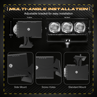 Senlo X3Plus 140W LED Faro Auxiliar para Motocicleta, IP68 Impermeable, Mini Luz de Trabajo, Salida de Luz Estable