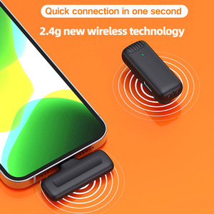 ไมโครโฟนปกเสื้อไร้สาย2.4GHz สำหรับครู,ไมค์สตูดิโอบันทึกเสียงแบบชาร์จได้ - Product Image 4