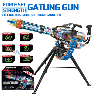 Jouet de sniper anti-stress Pistolet Gatling Jeu de balles souples Armes à <span class=keywords><strong>bande</strong></span> Pistolet Gatling pour adultes - Product Image 4