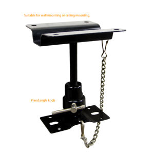 Support mural sécurisé pour enceintes surround K-3007-1B, pivotant et verrouillable, pour DJ, en métal, capacité 10 kg - Product Image 3