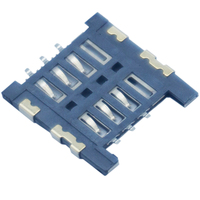 Connecteur de carte Micro SIM Type Push Pull 6pin