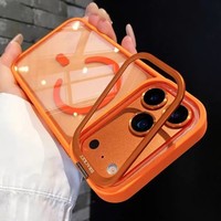 Étui magnétique pour iPhone 18 Pro Max, compatible avec les modèles 17, 16, 15, 14, 13, 12, 11 Pro Max Plus, avec support invisible pour objectif et protection en verre